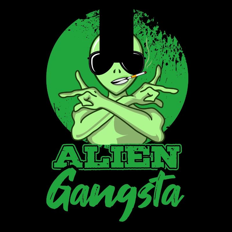 Alien Gangsta UFO Space Extraterrestrial Gift