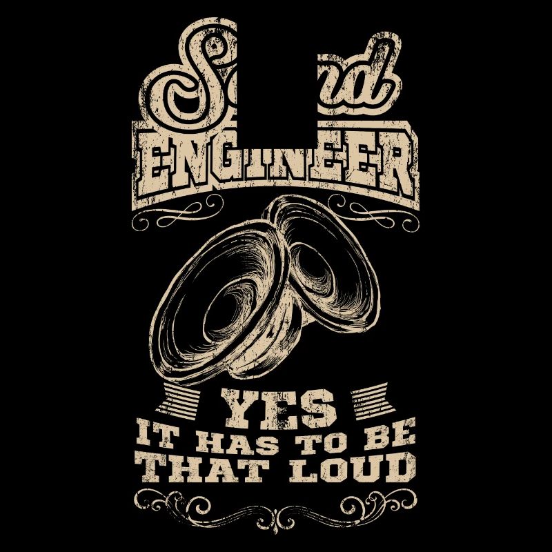 SOUND ENGINEER Tontechniker Crew Geschenk Toningen