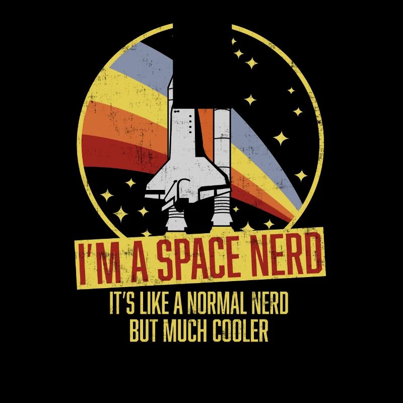 Funny space shuttle retro astronomer space nerd