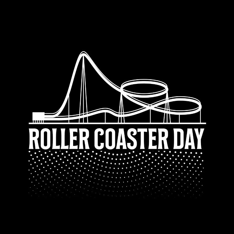 Roller Coaster Day Geschenk für Achterbahn Freunde