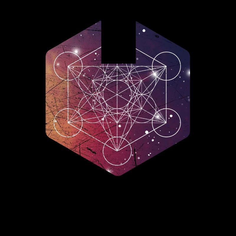 Mandala de cube de métatrons de géométrie sacrée