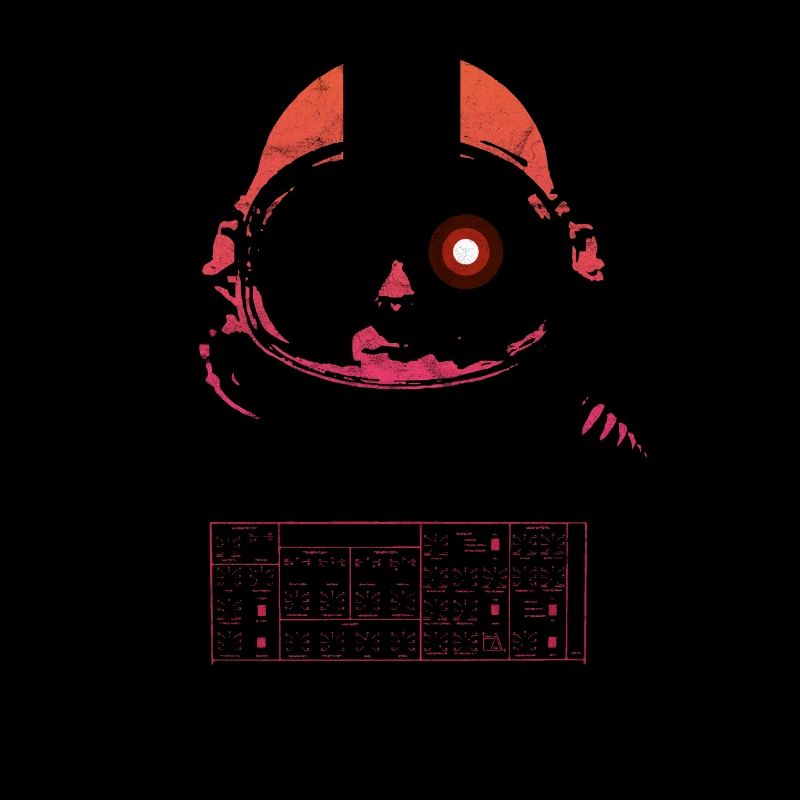Synthwave Retrowave Aesthetic Vintage Astronaut