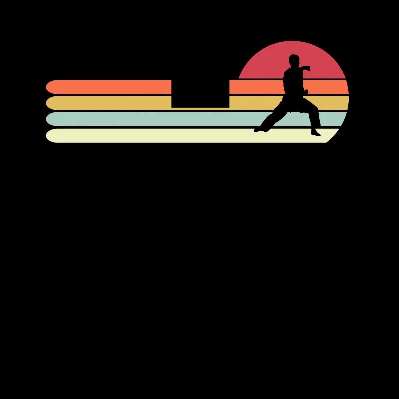 Retro Vintage Style Karate Gift for Dad
