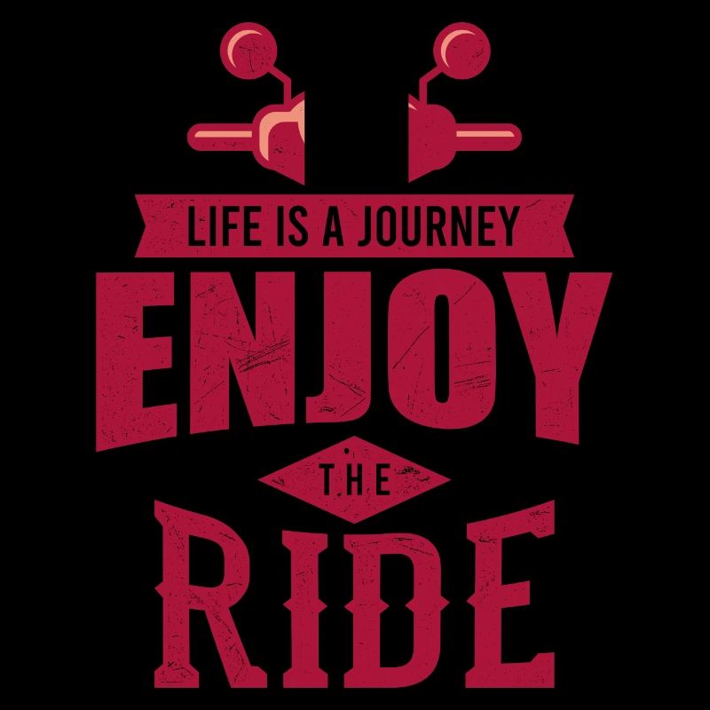 ENJOY THE RIDE Roller Geschenk Moped Rollerfahrer