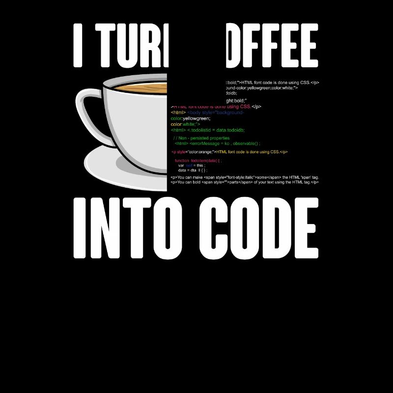 Funny Computer Coffee Programmer Design