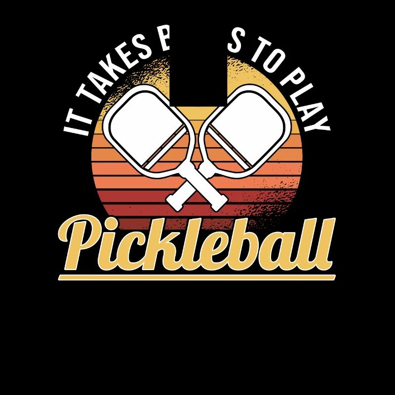 Pickleball Retro Liebe Dinking Pickleballspieler
