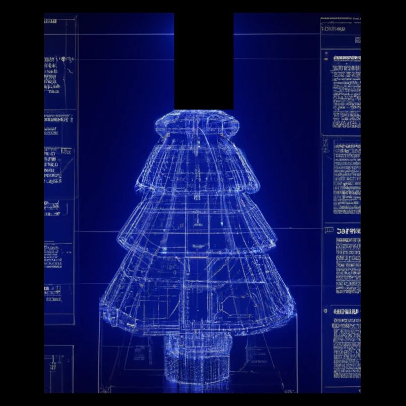 Plan schématique de l’arbre de Noël