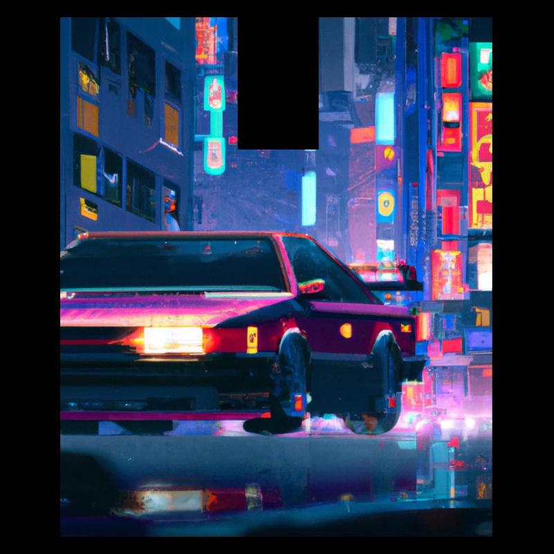 Vaporwave Esthétique Synthwave Car