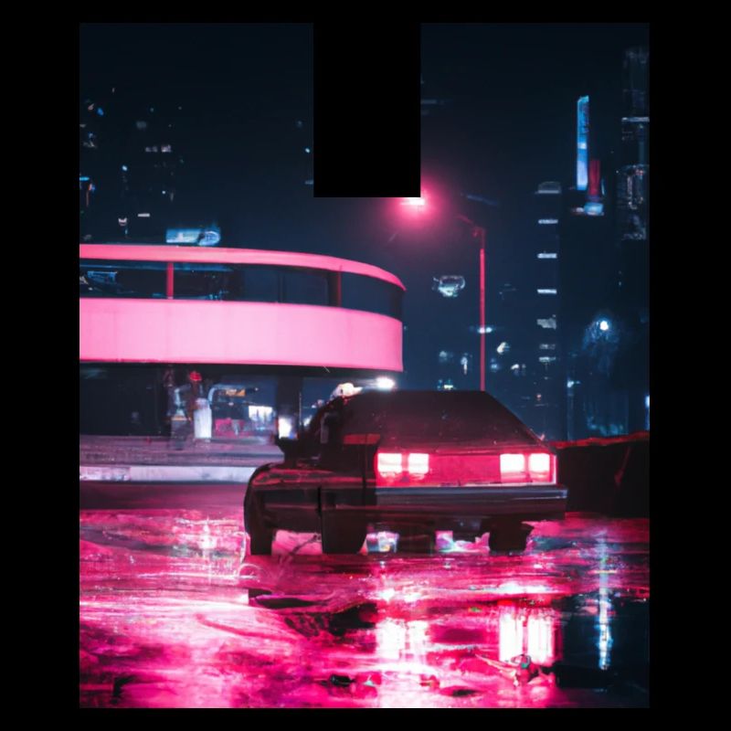 Vaporwave Esthétique Synthwave Car