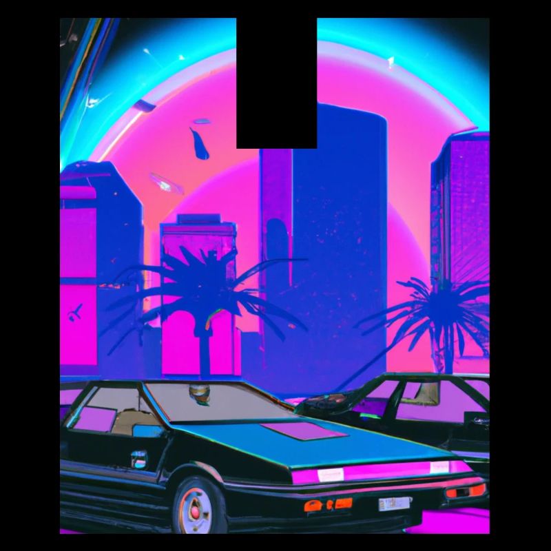 Vaporwave Esthétique Synthwave City