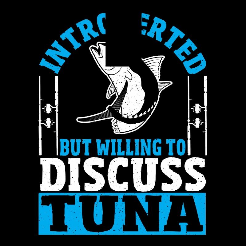 Thunfischfischen Introvertiert, aber bereit, über