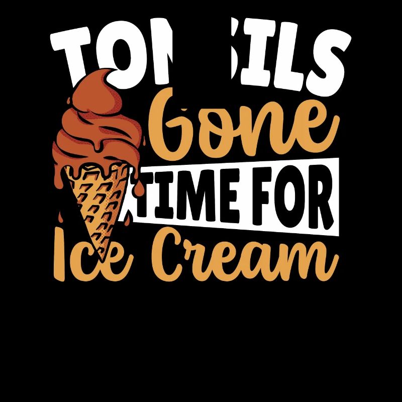 Tonsillen sind weg Zeit für Eiscreme Tonsillitis