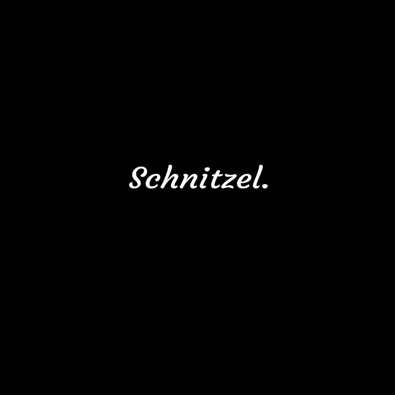 Ich liebe Schnitzel. Essen Mahlzeit