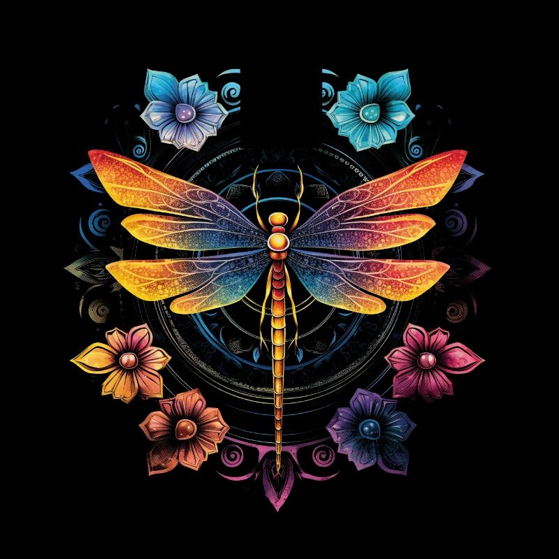 Mandala Chakra Libellule
