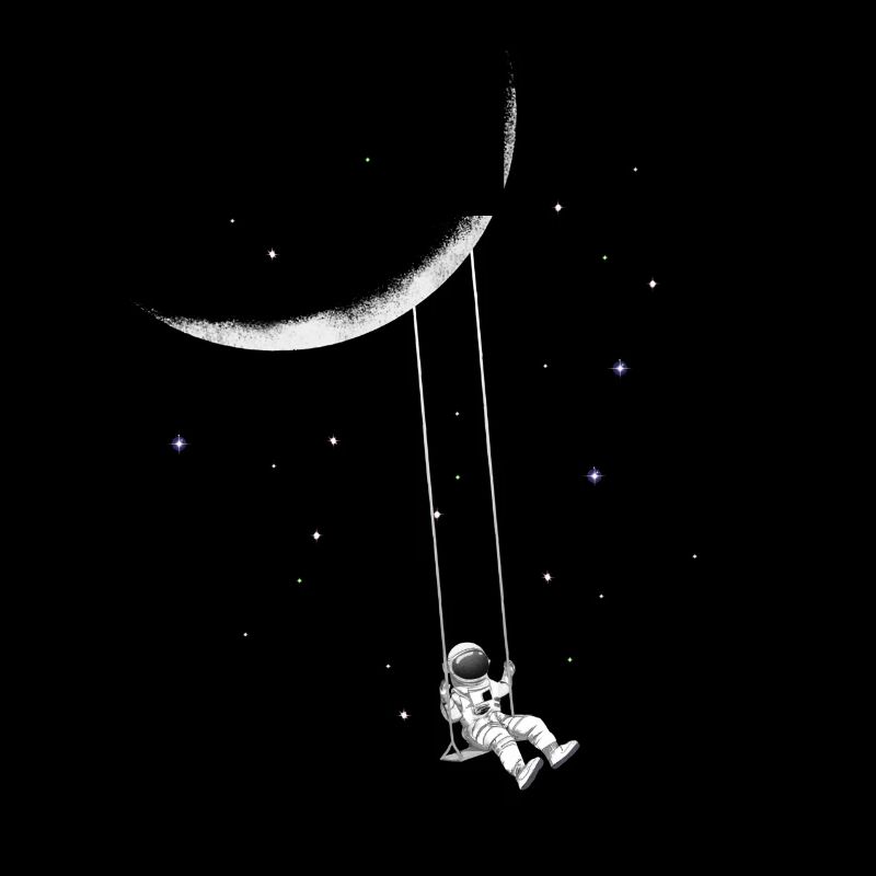 Astronaute sur balançoire