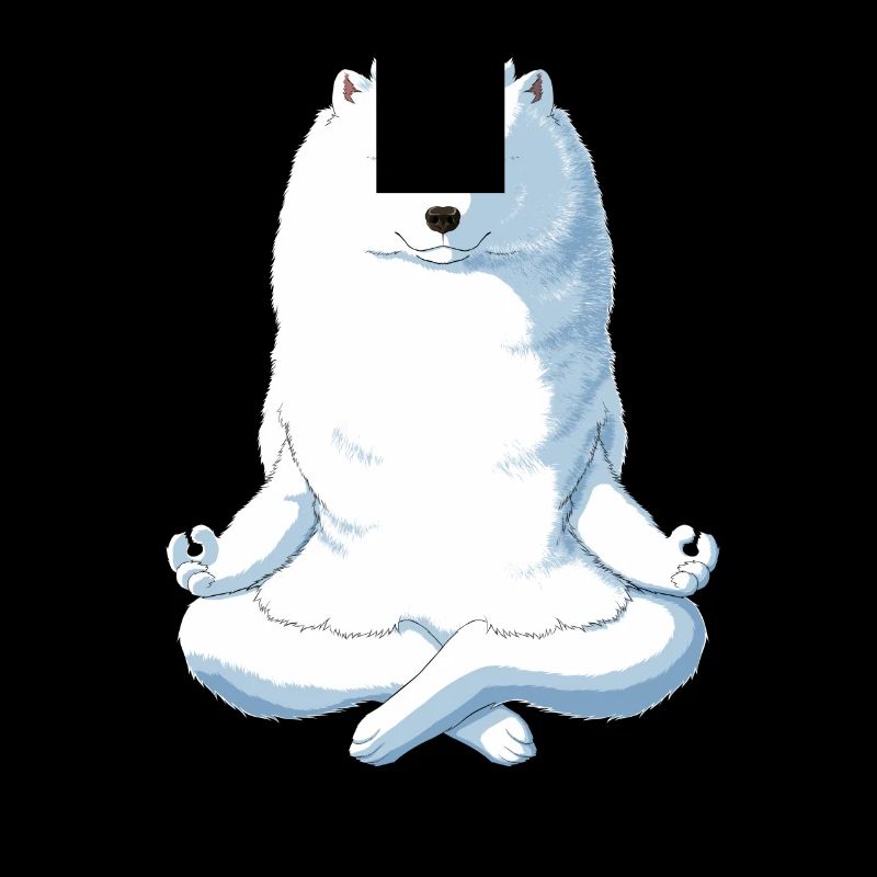 Yoga Samojede Hund