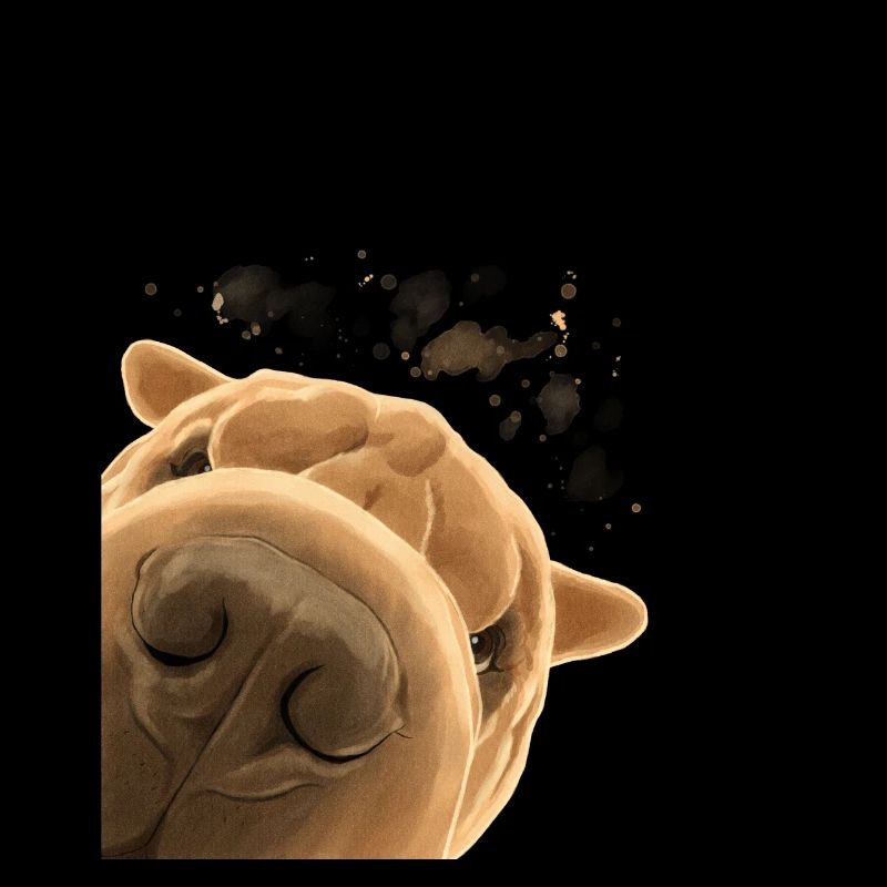 Corious Shar Pei Dog