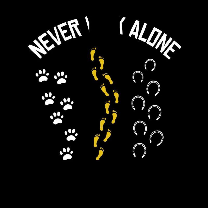 Never walk alone Pferd Katze Cat Geschenkidee