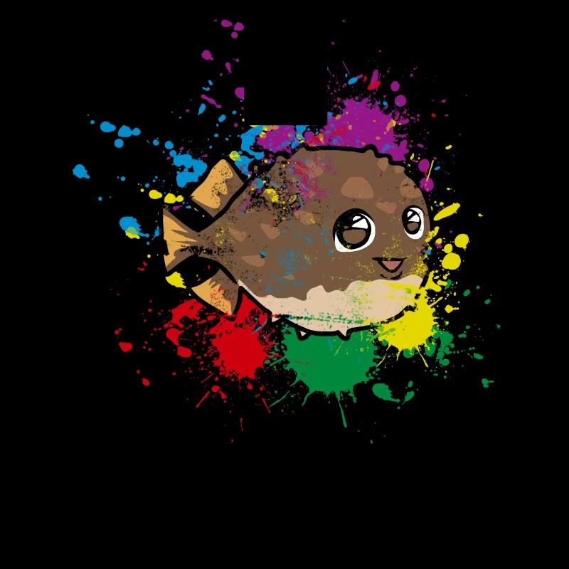 Colored Puffer fish