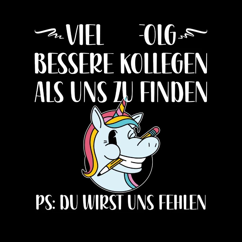Abschiedsgeschenk Kollegin Mitarbeiterin Einhorn
