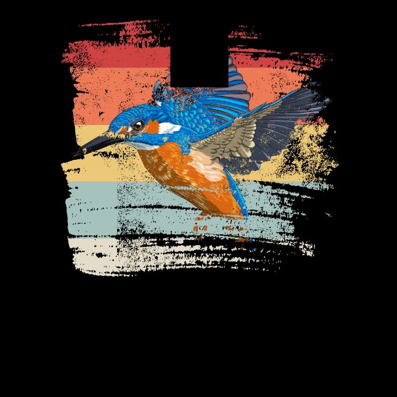 Martin-pêcheur rétro