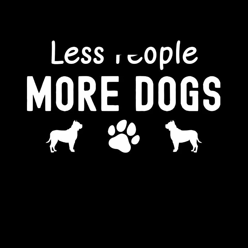 Moins de gens plus de chiens