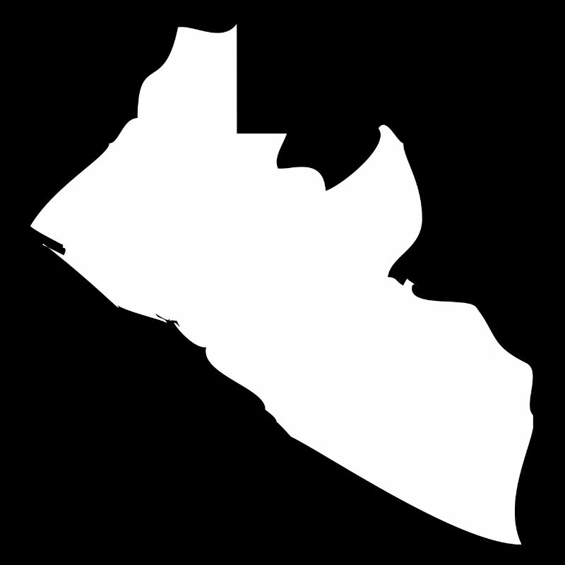 Liberia map flag