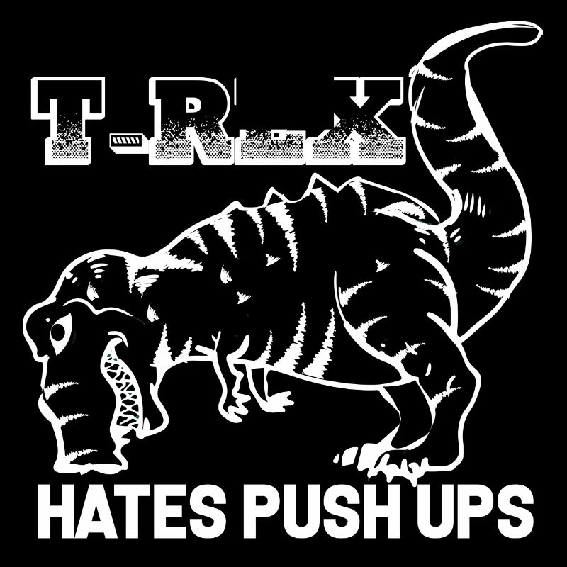 t-rex tyranno saurus pompes aime pas push up