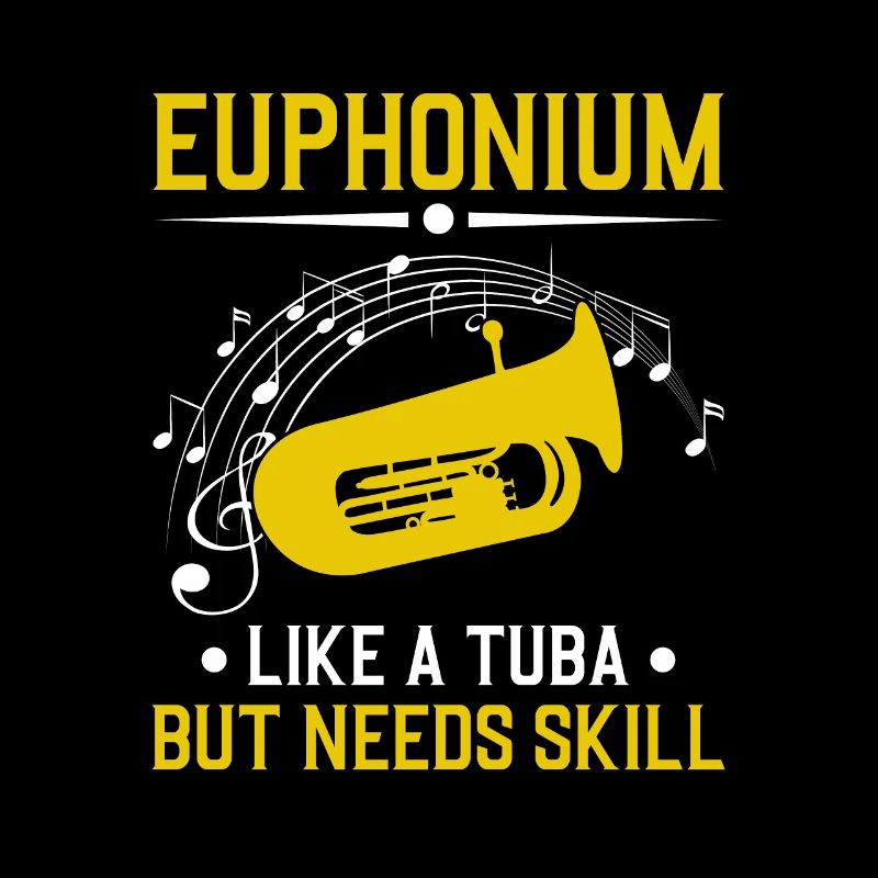 Deep brass marching baritone euphonium