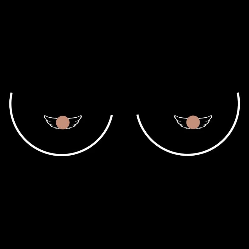 Statement Brüste Herz Nippel lustig Muttertag