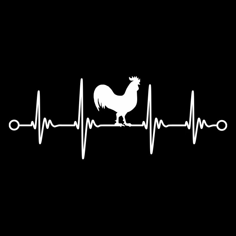 Conception de vecteur d'impulsion d'électrocardiogramme de poulets de coq de ferme