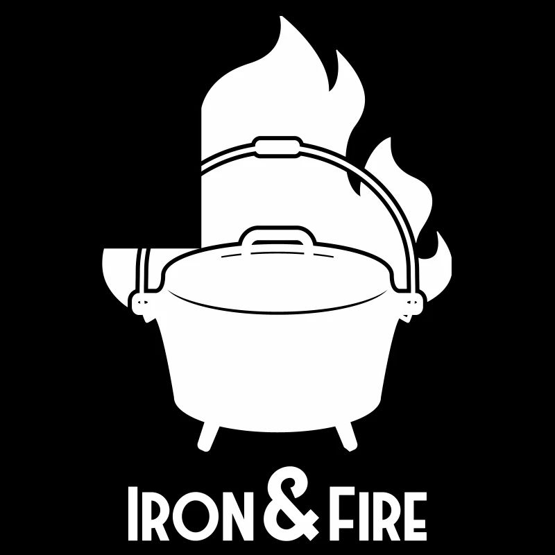 Iron and fire Dutch oven