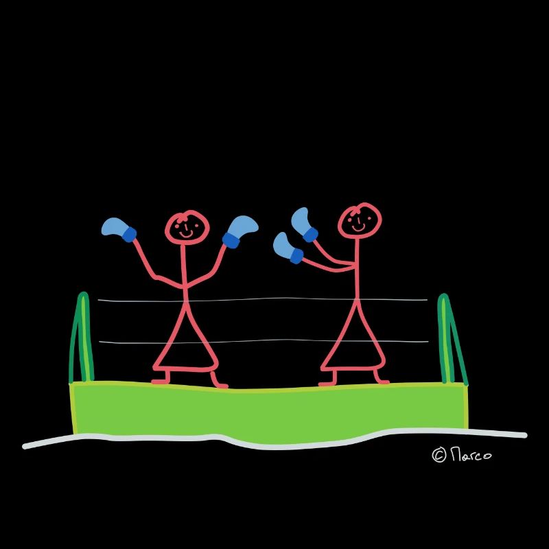 Boxe Strichmännchen Compétition Sport Hobby
