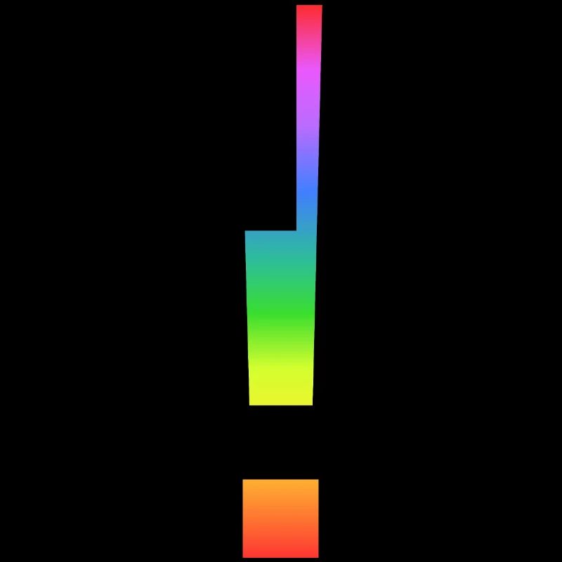 Rainbow exclamation mark