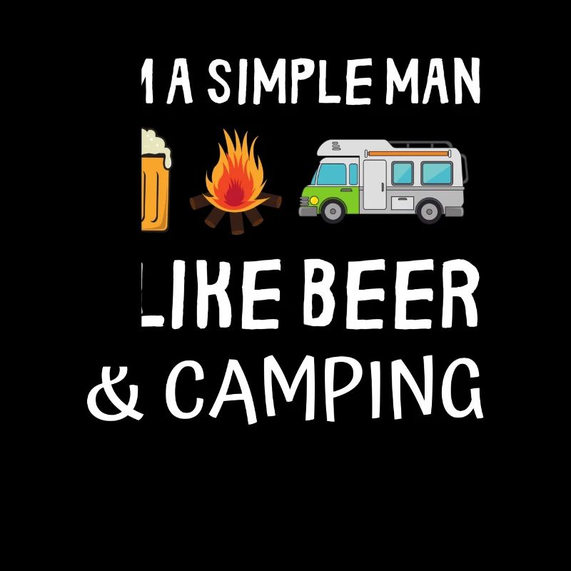 Simple man beer campfire camping camper