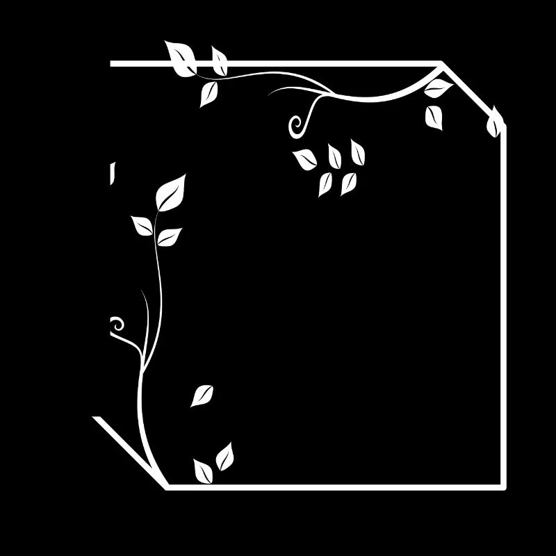 Frame with corners ornament decoration basic text