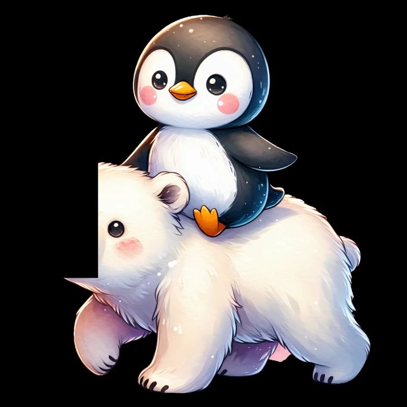 Pinguin und Eisbär Geschenk