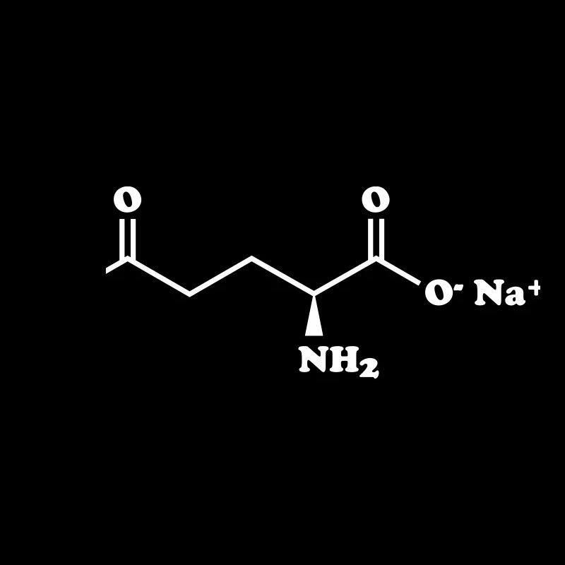 MSG Monosodium Glutamate Molecule Chemical Formula