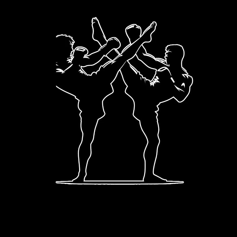 Conception de combattant Muay Thai