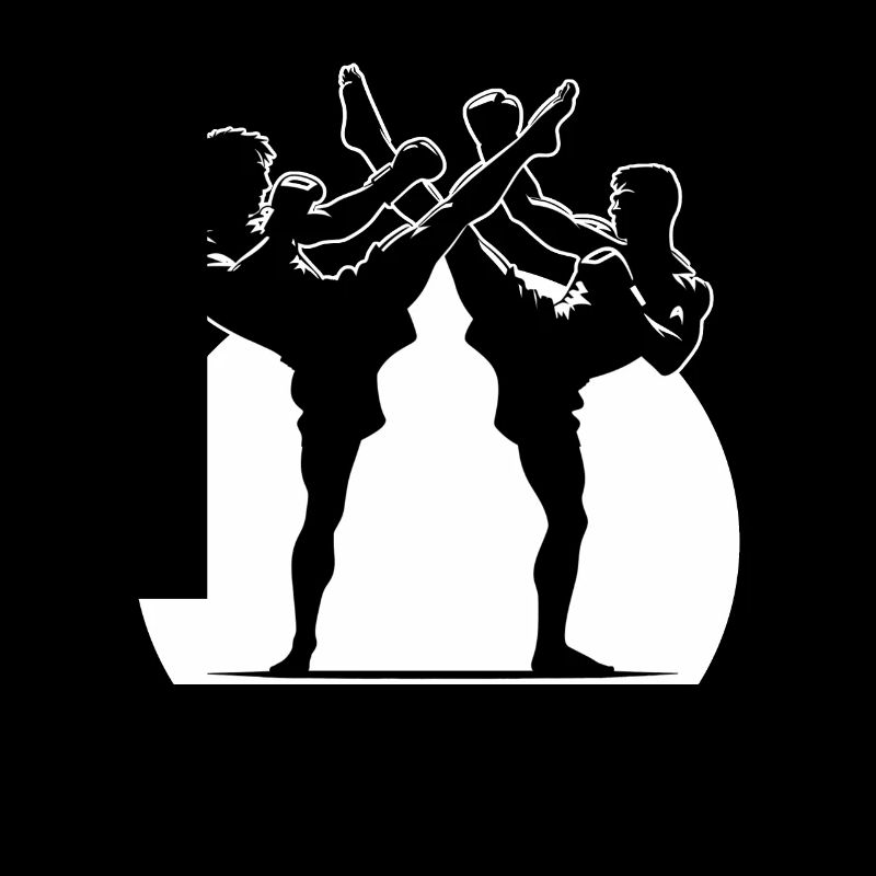 Conception de combattant Muay Thai