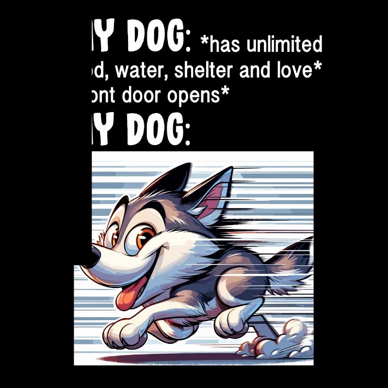 Drôle de mème Husky