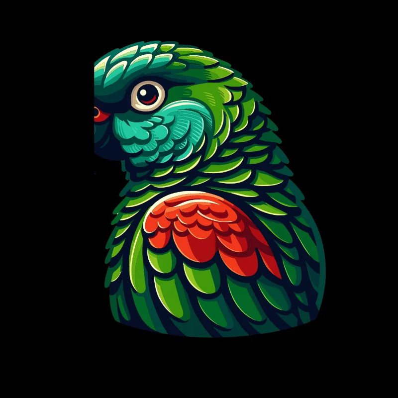 Conure à joues vertes Conure mignon Perroquet