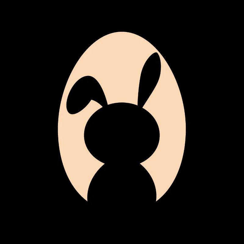 Rabbit Rabbit Easter Easter Silhouette