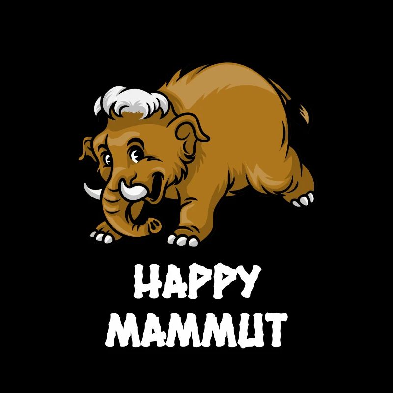 Glücklich Mammut Prähistorisch Geschenk