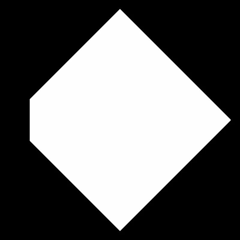 Rectangle cadeau, géométrie surface carré blanc