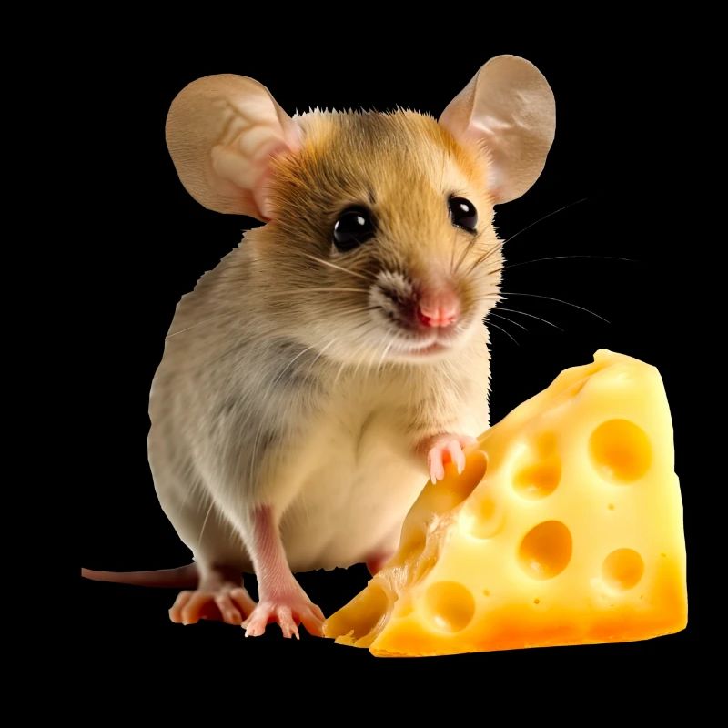 Mouse with cheese