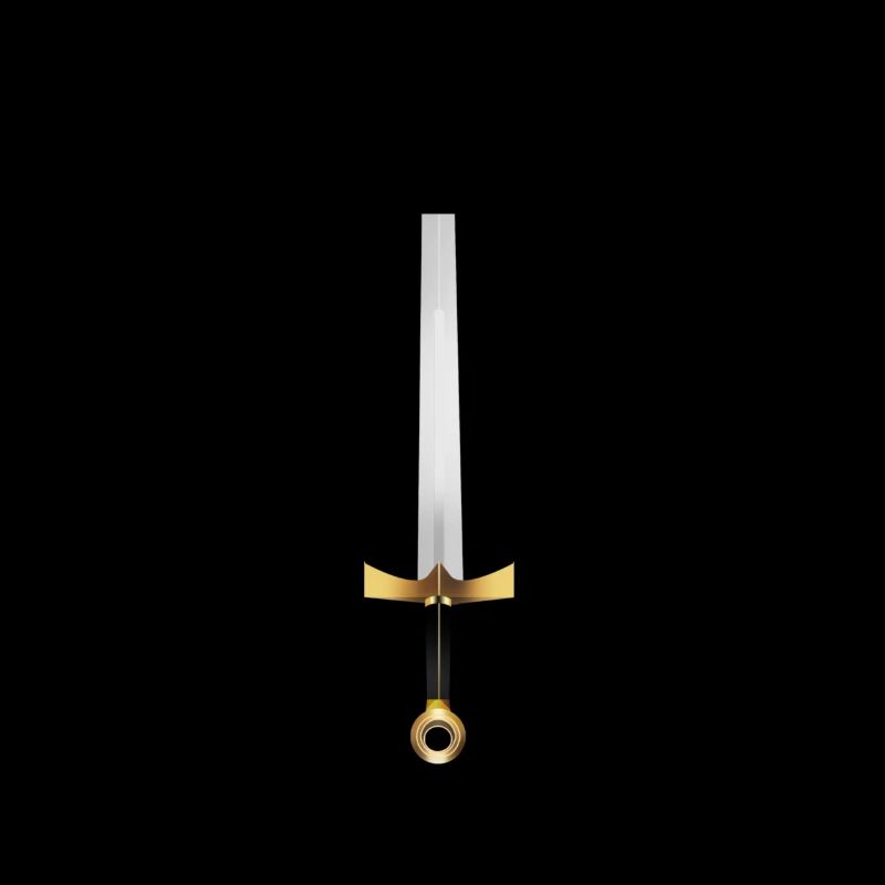 Épée de chevalier d'or
