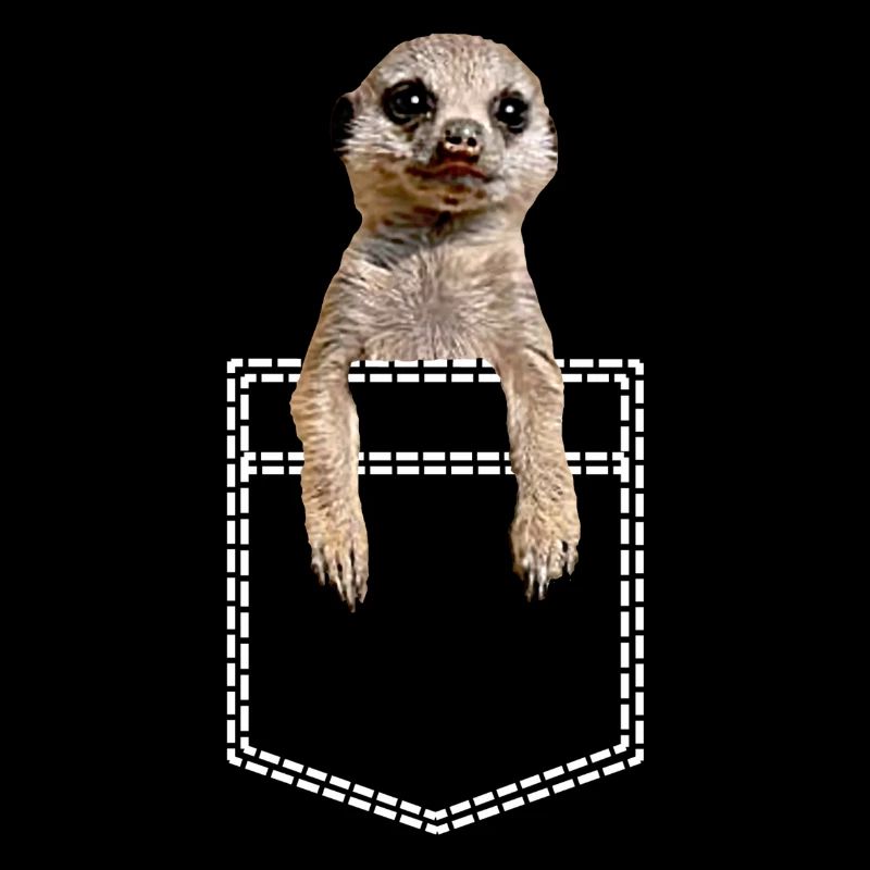 Erdmännchen In Brusttasche Hemdtasche