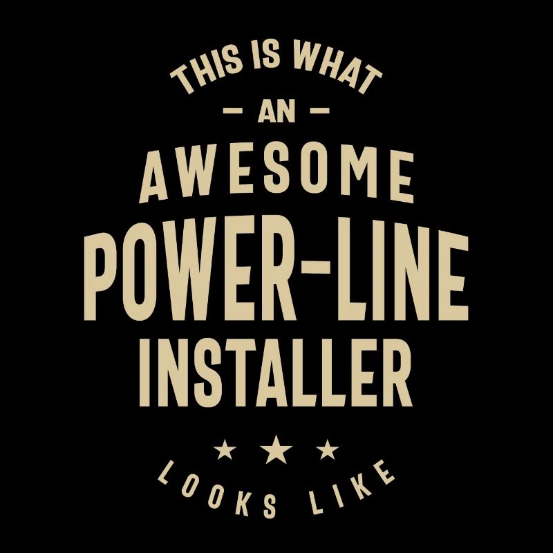 Super travail d’installateur de lignes électriques