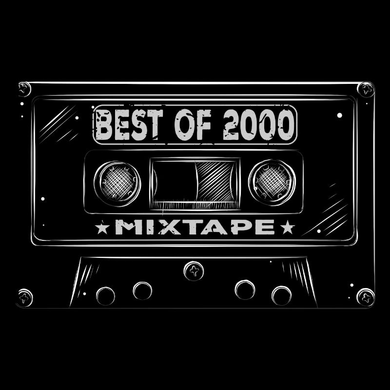 2000 Geburtstag Mixtape Kassette Retro